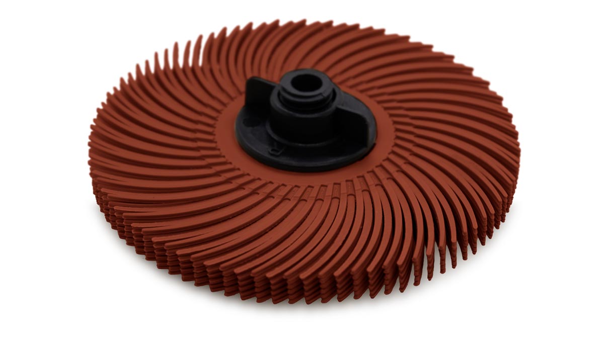 Brosse en soie 3M, marron, à grains de 220, Ø 75 mm