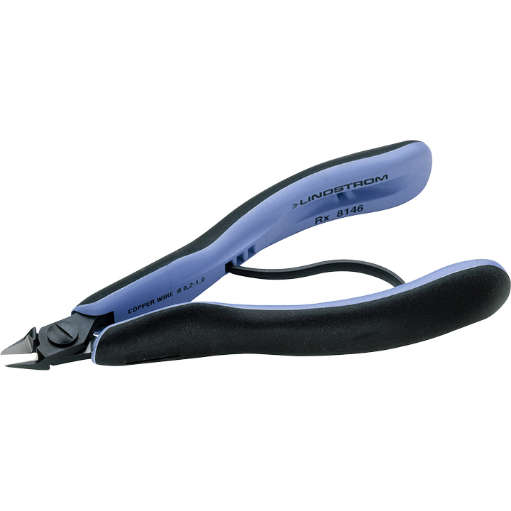 Lindstrom pince coupante de côté, tête pointue et évidée N°RX8148