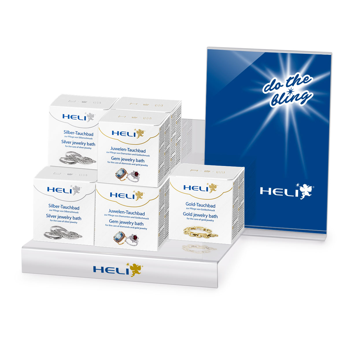 Heli Acryldisplay für Pflegemittel