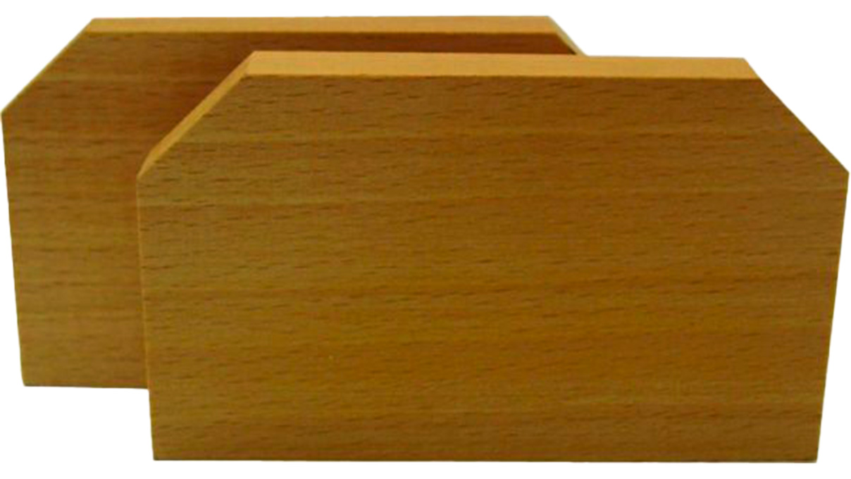 Mâchoires en bois pour boule de gravure, 100 x 70 x 20 mm
