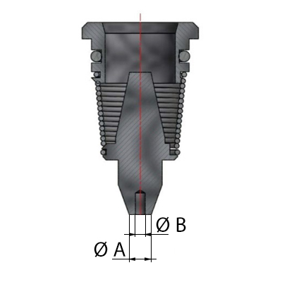 Pavix tasseaux en acier T3, Ø intérieur 0,40 mm, Ø extérieur 2,00 mm, pour Pavix