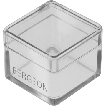 Bergeon boîte, N° 2975-1, taille S, plastique, transparent
