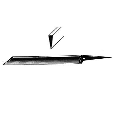 Dick Echoppes de graveurs tranchante no. 3, épaisseur du verso 2,25 mm