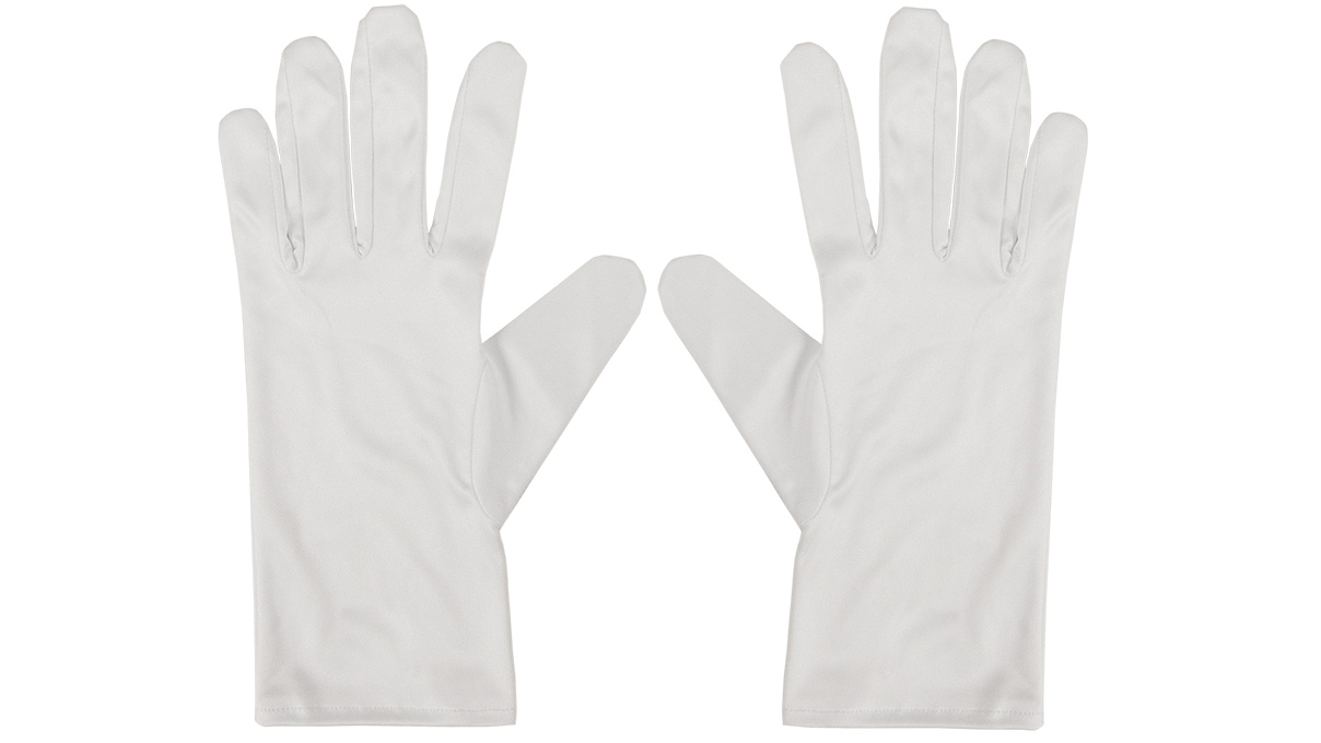 Bergeon 7861-B gants en microfibre, blanc, taille M
