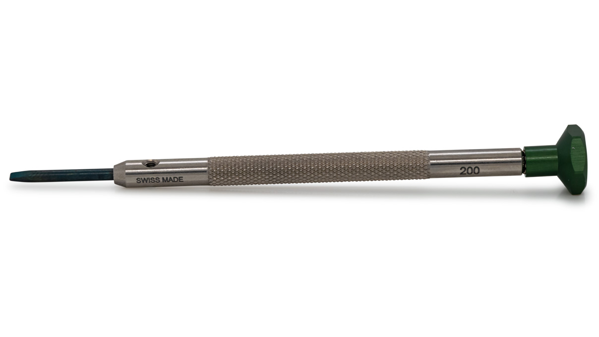 Ergo Tounevis, Fente (V), 2 mm, Vert, Acier inoxydable