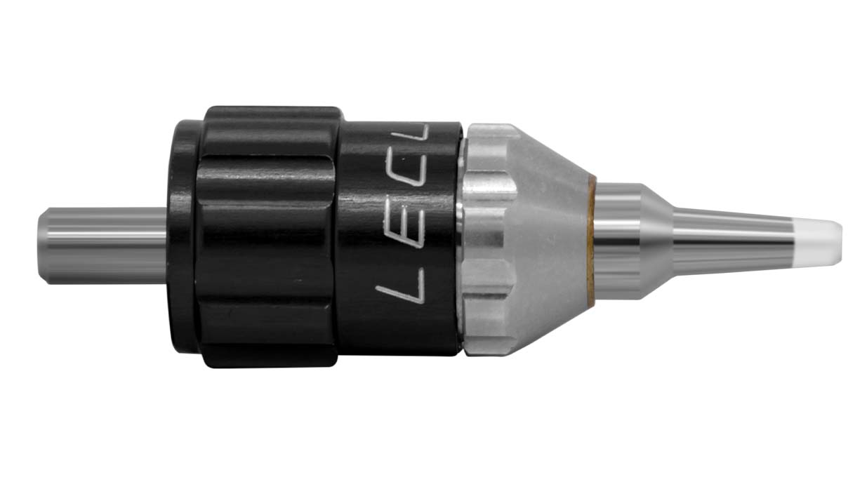Lecureux tête de tournevis Screw-On, réglable, Ø 1,2 mm, noir, avec porte-mèche et protection nylon