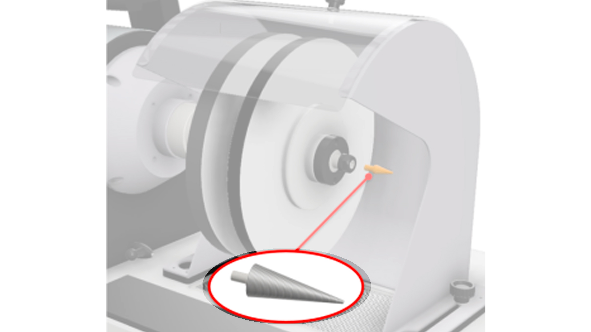 Queue de rat droite 60 mm de longueur sur tige Ø 6 mm
