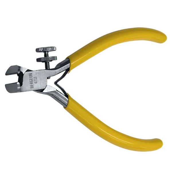 Bergeon 4733 Pince à tube quartier longueuer 120 mm ressort double, PVC poli à haute brillant