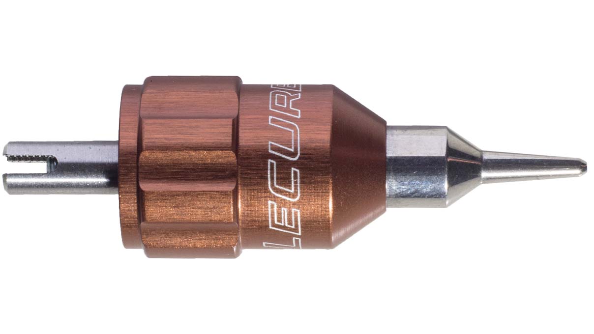 Lecureux tête de tournevis Screw-On, Ø 1,5 mm, brun, avec porte-mèche