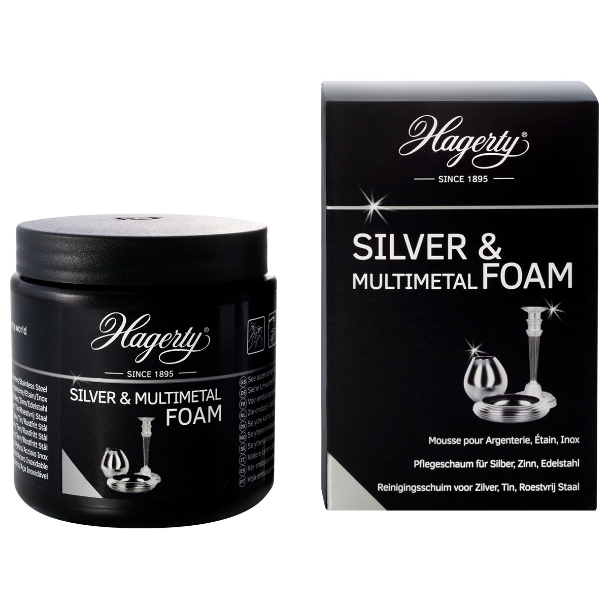 Hagerty Silver & Multimetal Foam, pâte moussante pour argent, étain et inox, 185 g