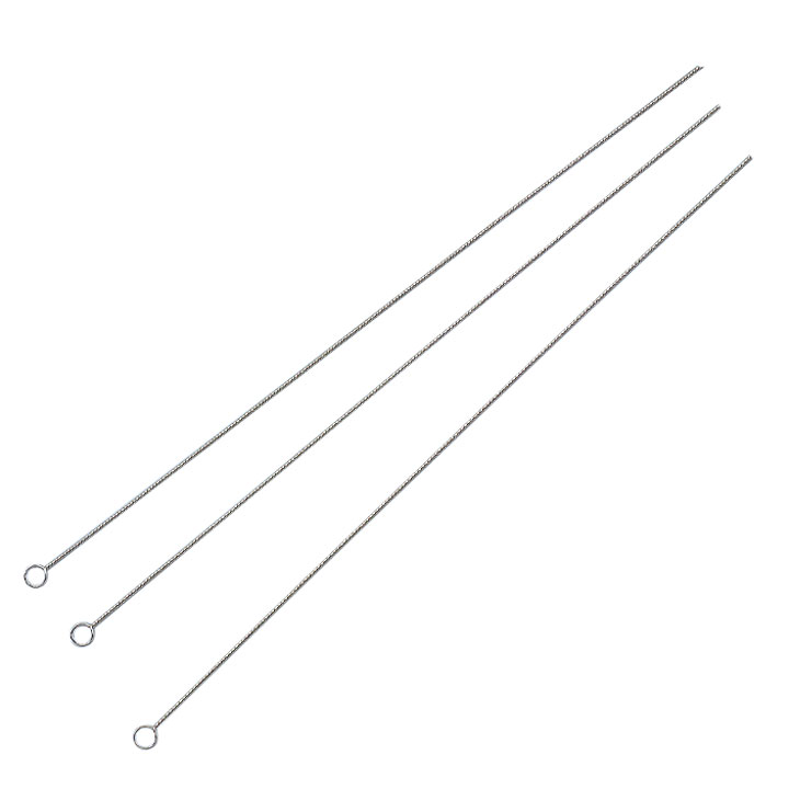 Aiguilles pour perles en acier trempé moyen = Ø env. 0,35 mm