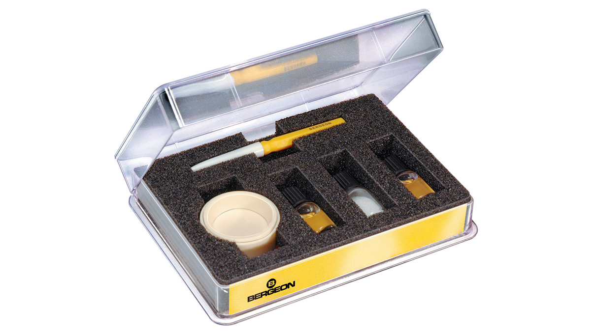 Bergeon 5680-J-07 Komplettset zur Herstellung von Leuchtpaste, gelb Bergeon 5680-BE-07 Komplettset zur Herstellung von Leuchtpaste, blau