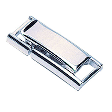 Fermoirs rhodiné 4,0 mm