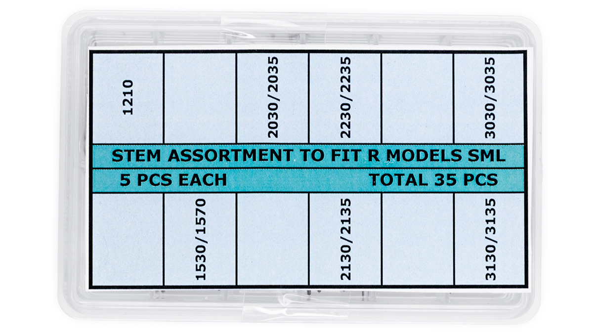 Assortiment de tige R (Generic), 5 pièces par type, 35 pièces