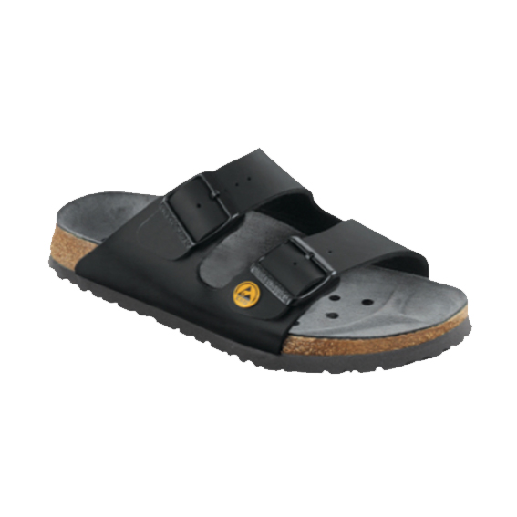 Mules ESD, taille 43, noires, coupe normale