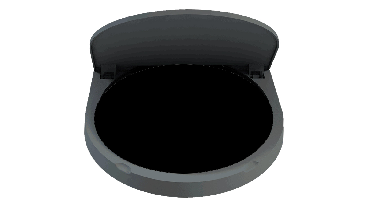 Attachement de plateau tournant Eclipse, noir, accessoires pour bijoux couchés dans la GemLightbox