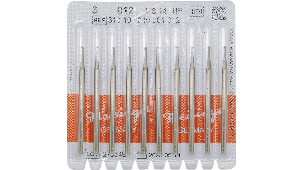 Fraise type 3, tête Ø 1,2 mm