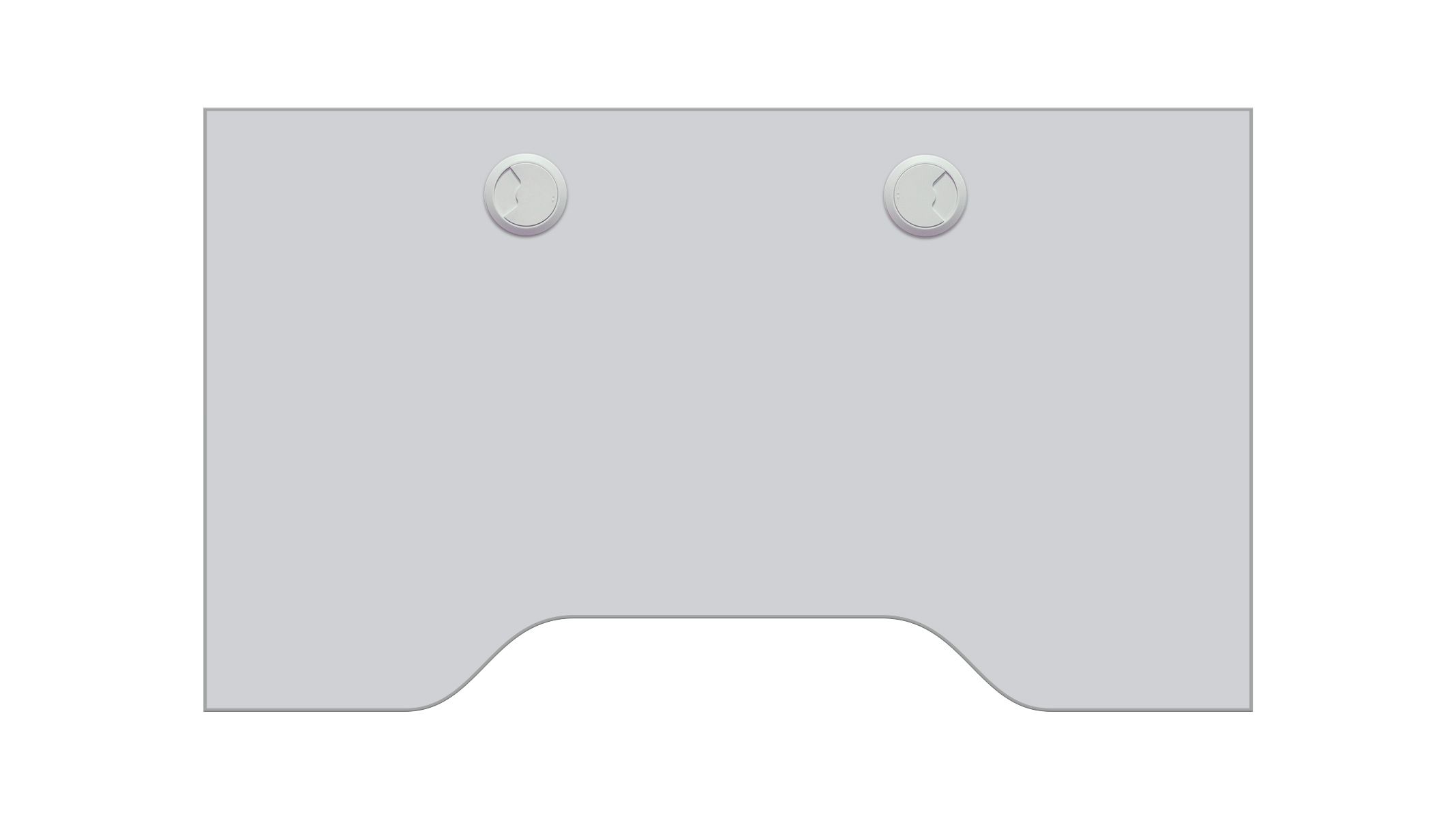 Plateau, continu, gris soie, équipement en option pour Ergolift 100 cm