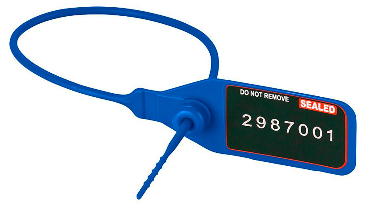 Scellé à glissière universel, bleu, 1000 pièces