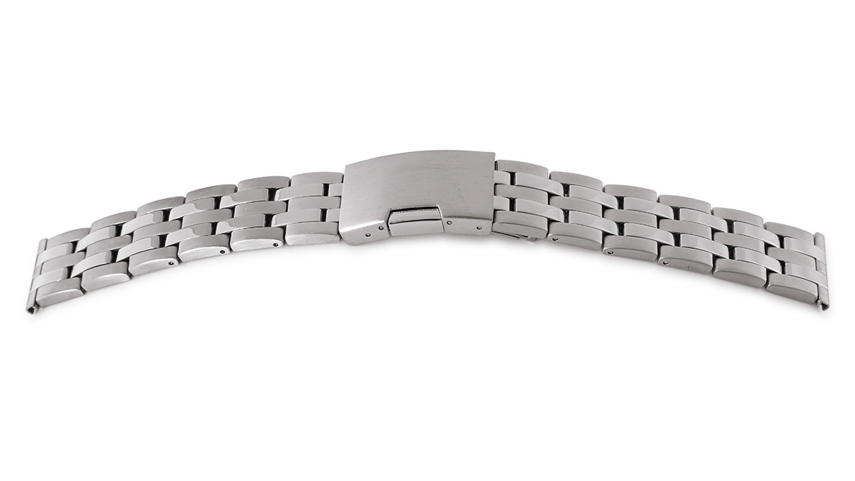 Bracelet  de montre Massiv, acier inoxydable, largeur 18 mm, cornes 20 mm, longueur 180 mm