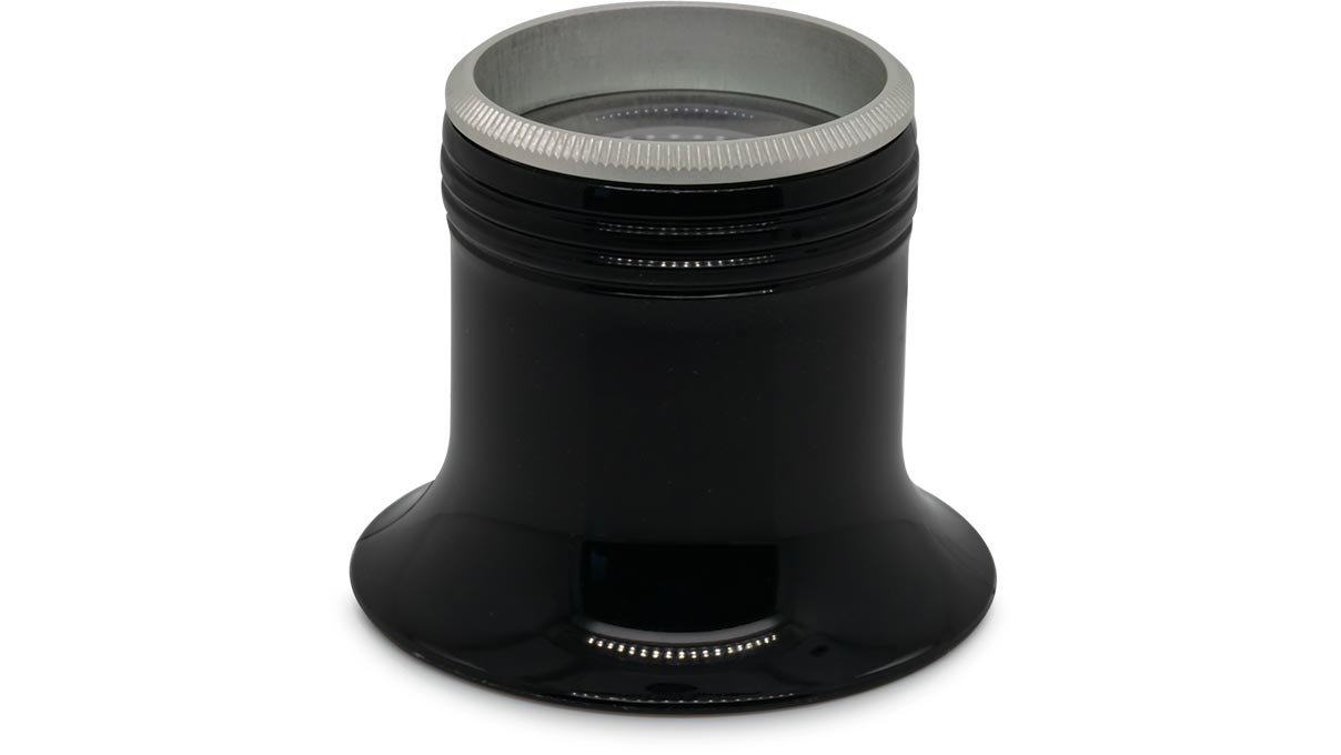 Asco Loupe d'horloger type H, Élargissement 4x, Noir