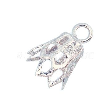 Fermoir de collier argenté pour pierres Ø 6,0 mm