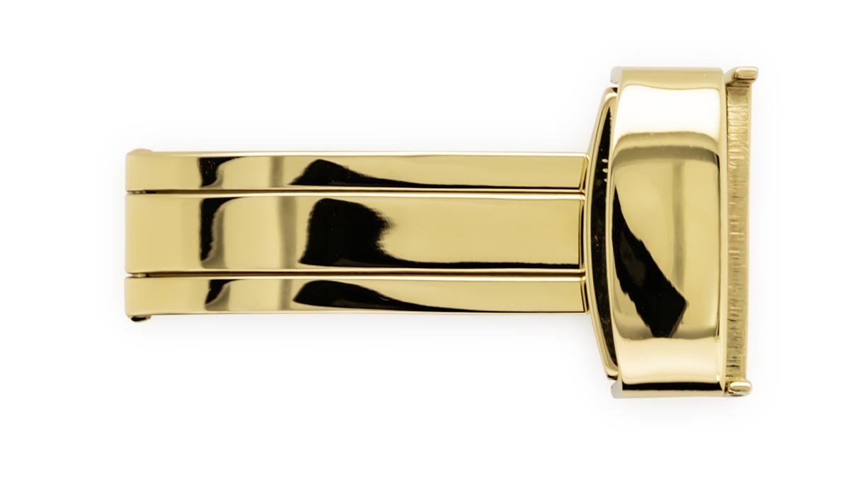 Boucle déployante pour bracelets, doré, 18 mm