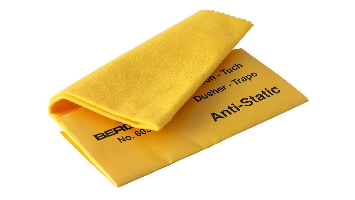 Bergeon 6032 Anti-Static chiffon de nettoyage, jaune