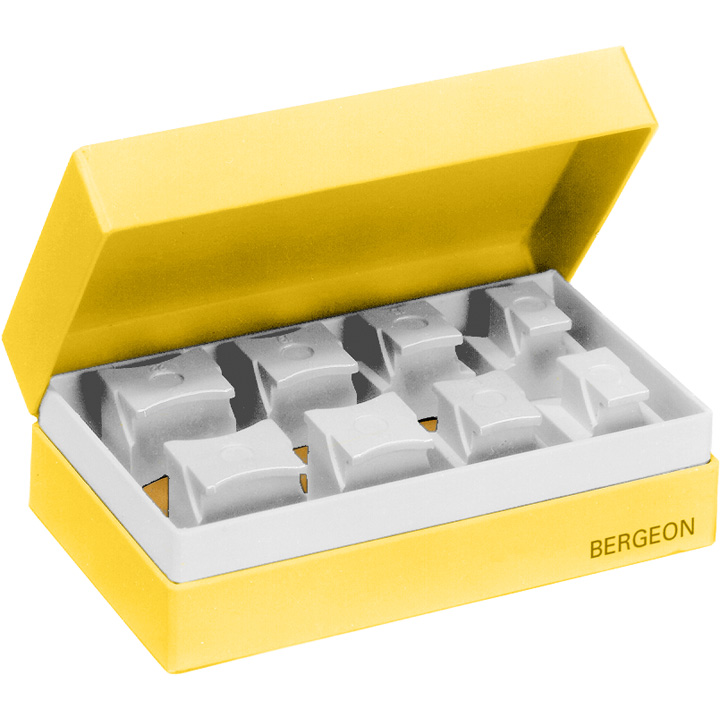 Bergeon 5700-RU Tasseaux porte-boîtes réversible ass. de 8 pcs