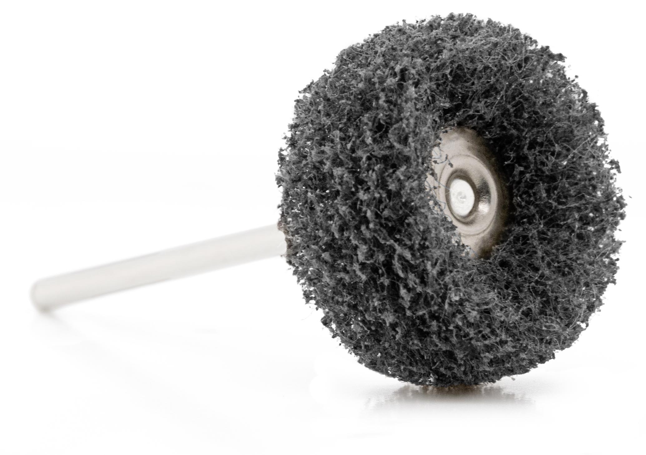 Brosse à mater Fiberwheel, gris foncé, Ø 25 x 11 mm, grain moyen