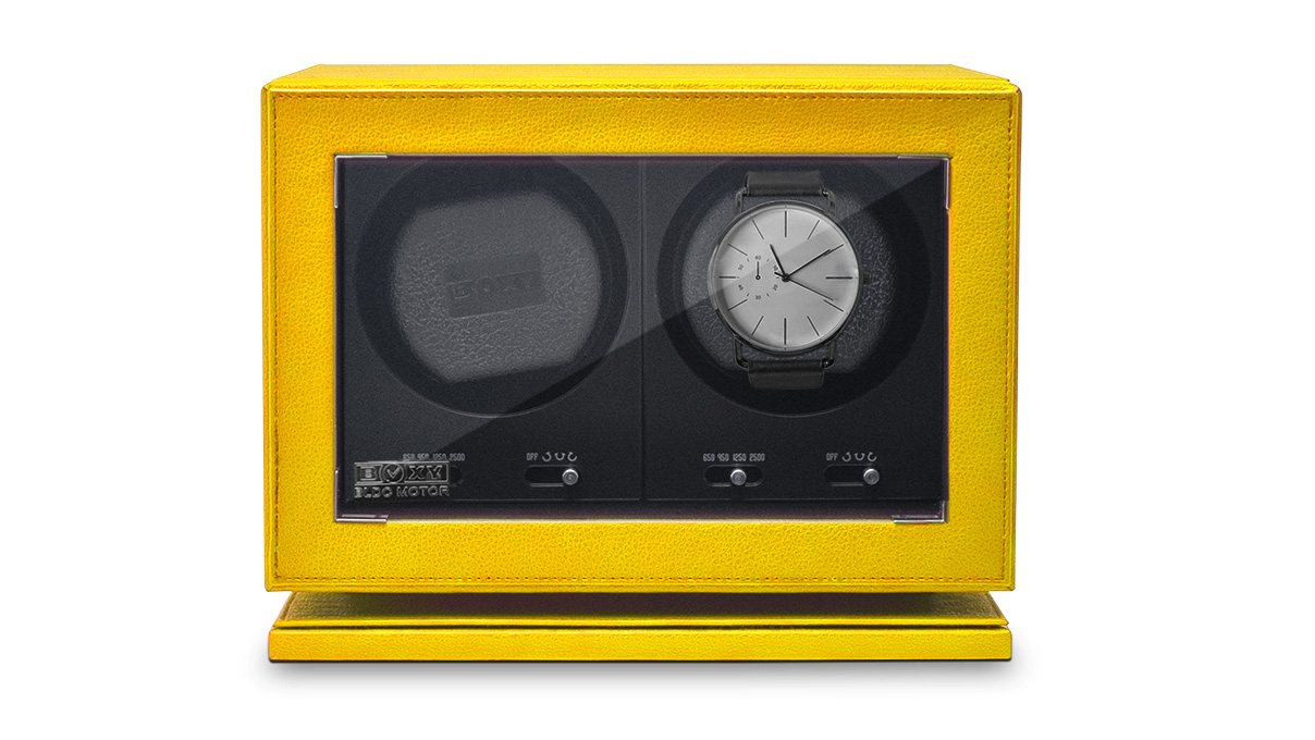 BLDC-B02 remontoir pour 2 montres, jaune