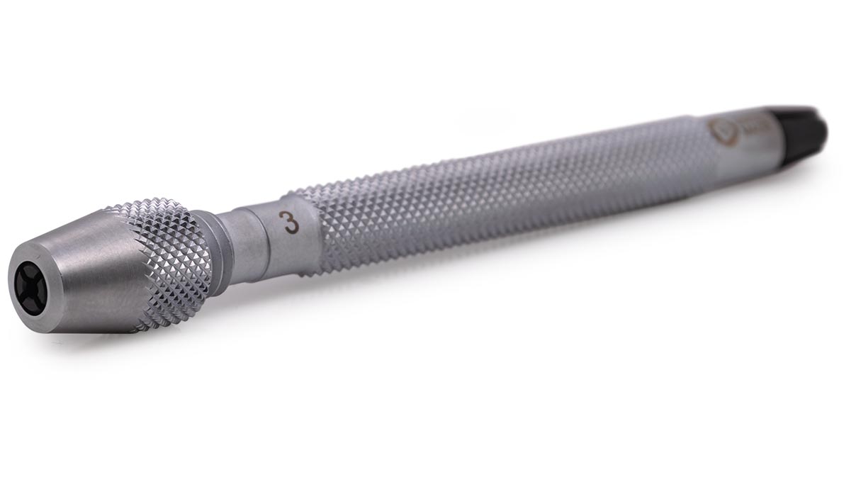 Bergeon 30023-3 mandrin, ouvertures 1 - 1,5 / 1,5 - 2 mm, length 100 mm