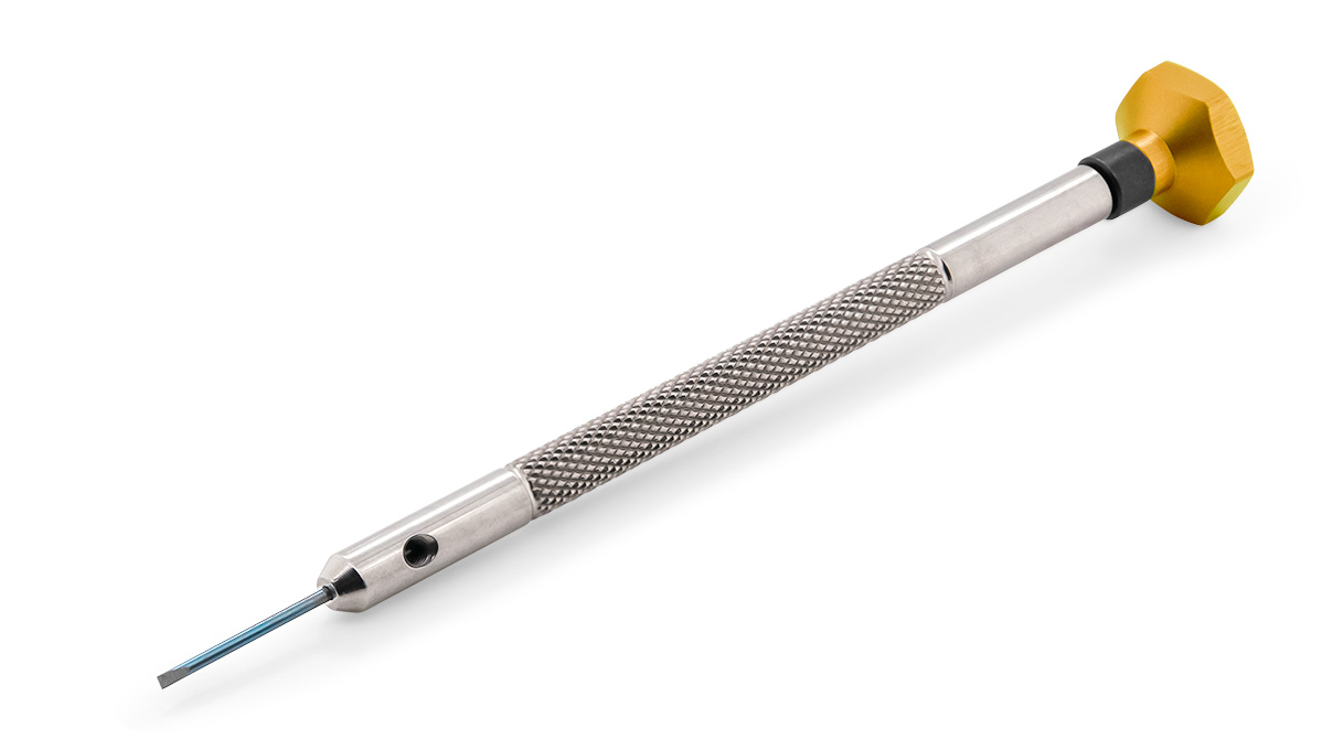 VOH tournevis, mèche 0,8 mm, couleur or