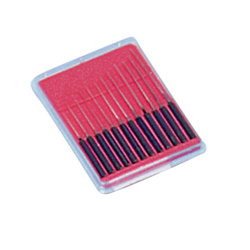 Assortiment de 12 équarrisoirs avec manche 0,05 - 0,55 mm