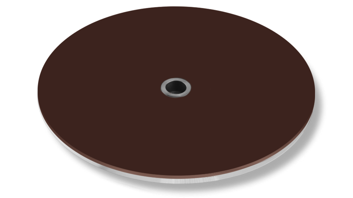 Disque en cuir Micromecalp, support en acier inoxydable, Ø 180 mm