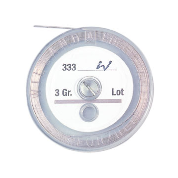 Bobine de brasage , 670/- argent dur, 2 g, 0,25 mm