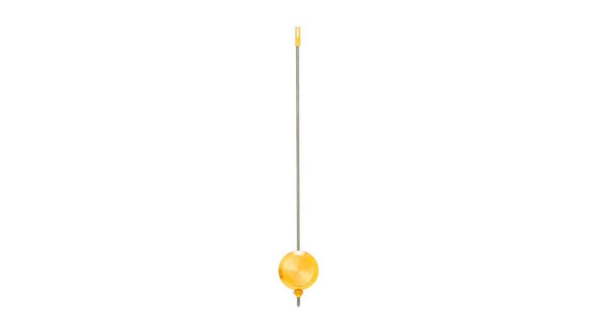 Pendel, 240 mm, mit Haken für Pariser Pendulen, Pendelscheibe Ø 35 mm