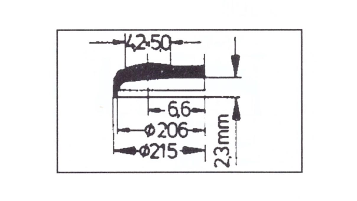 Verre à renverser avec loupe Cyclop 101, réplique, en plastique, Ø 21,5/20,6 mm, H 2,3 mm