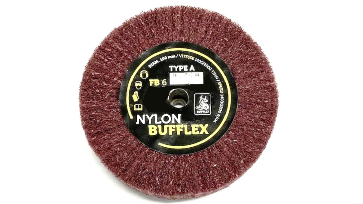 Bufflex brosse à matelas FB6 A TF, très fin, Ø 100 x 25 x 6 mm