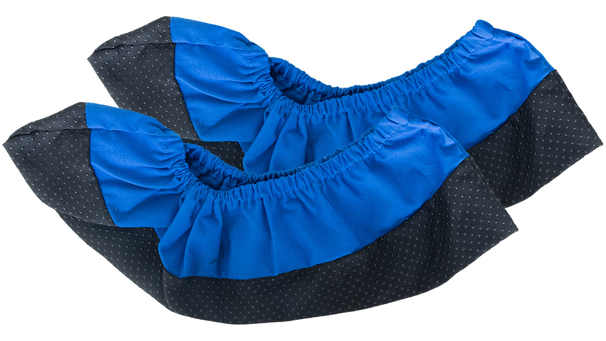 Couvre-chaussures, réutilisables, bleu, taille 35 - 47, 1 paire