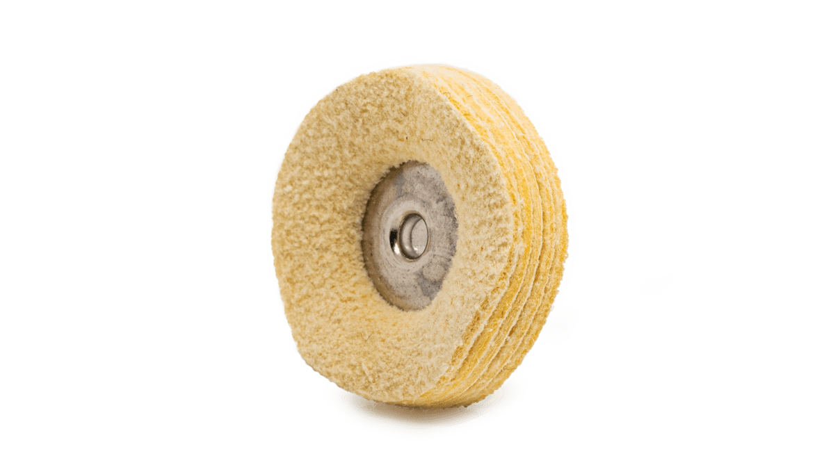 Roue de polissage, daim, naturel, Ø 22 mm