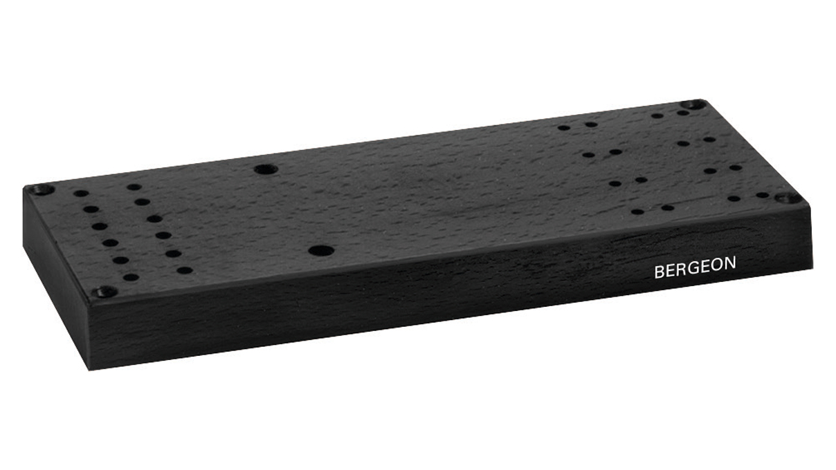 Beregon 5700-Q Socle en bois, pour potence 5700, livré avec 4 vis pour fixation sur l'établi