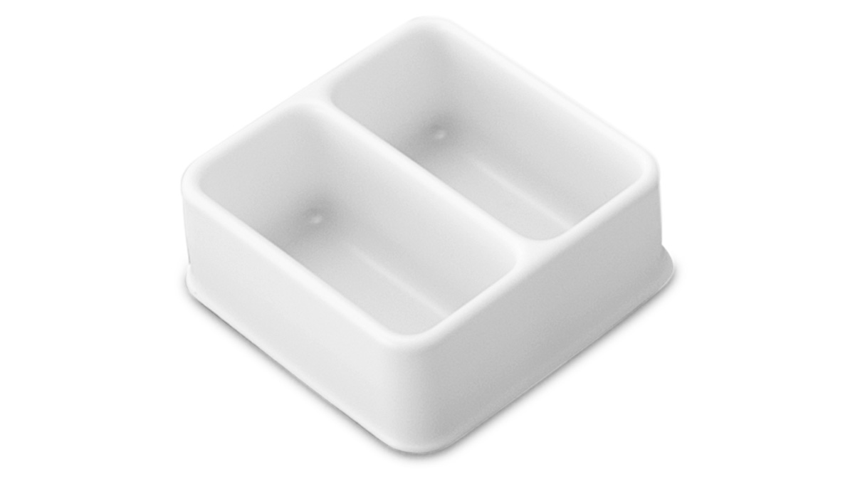 Insert en plastique pour boîte d'assortiment N° 207584, 2 compartiments