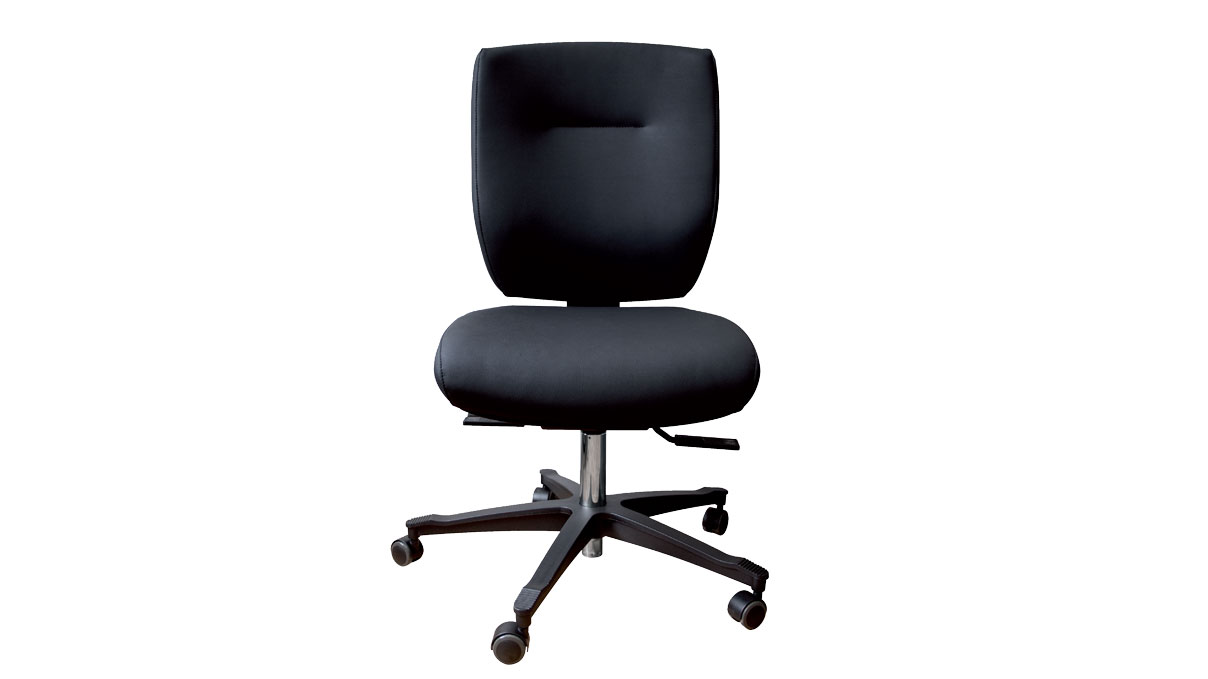 Chaise Dauphin, ergonomique, pour laboratoire et production, avec système syncro-active-balance,
hauteur d'assise env. 42-62 cm, avec du simili-cuir