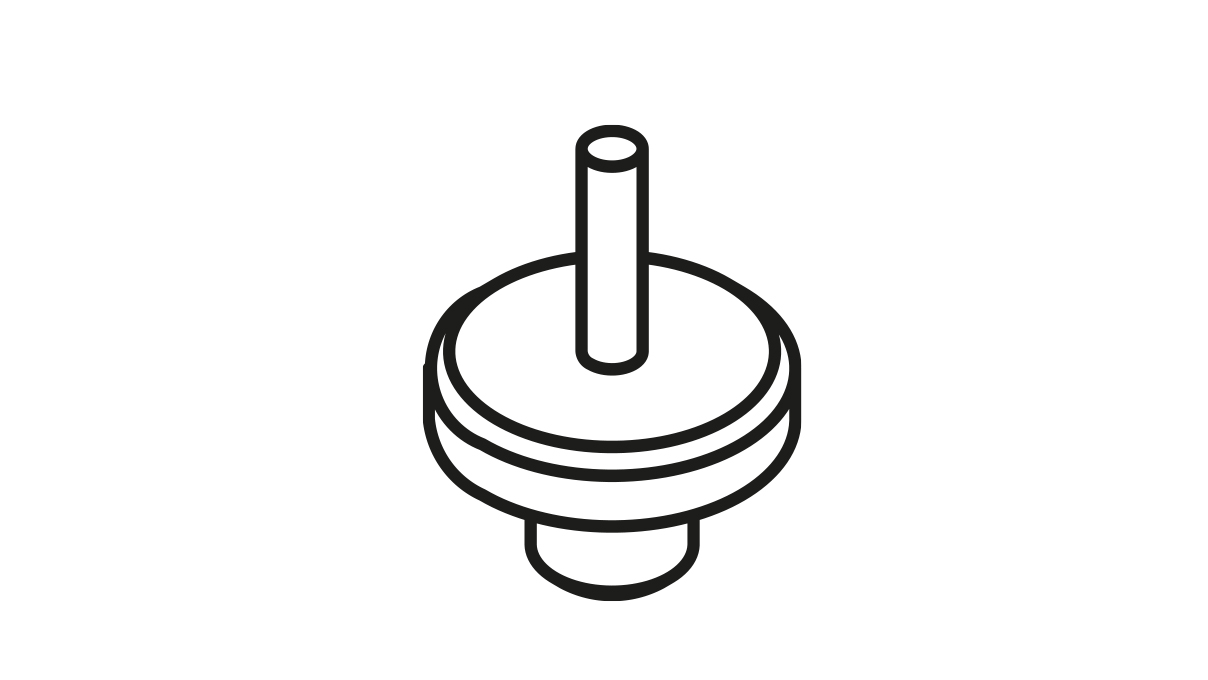 Bergeon 15285-T25 Tasseau, chasse-vis, Ø 1,5 mm, acier trempé