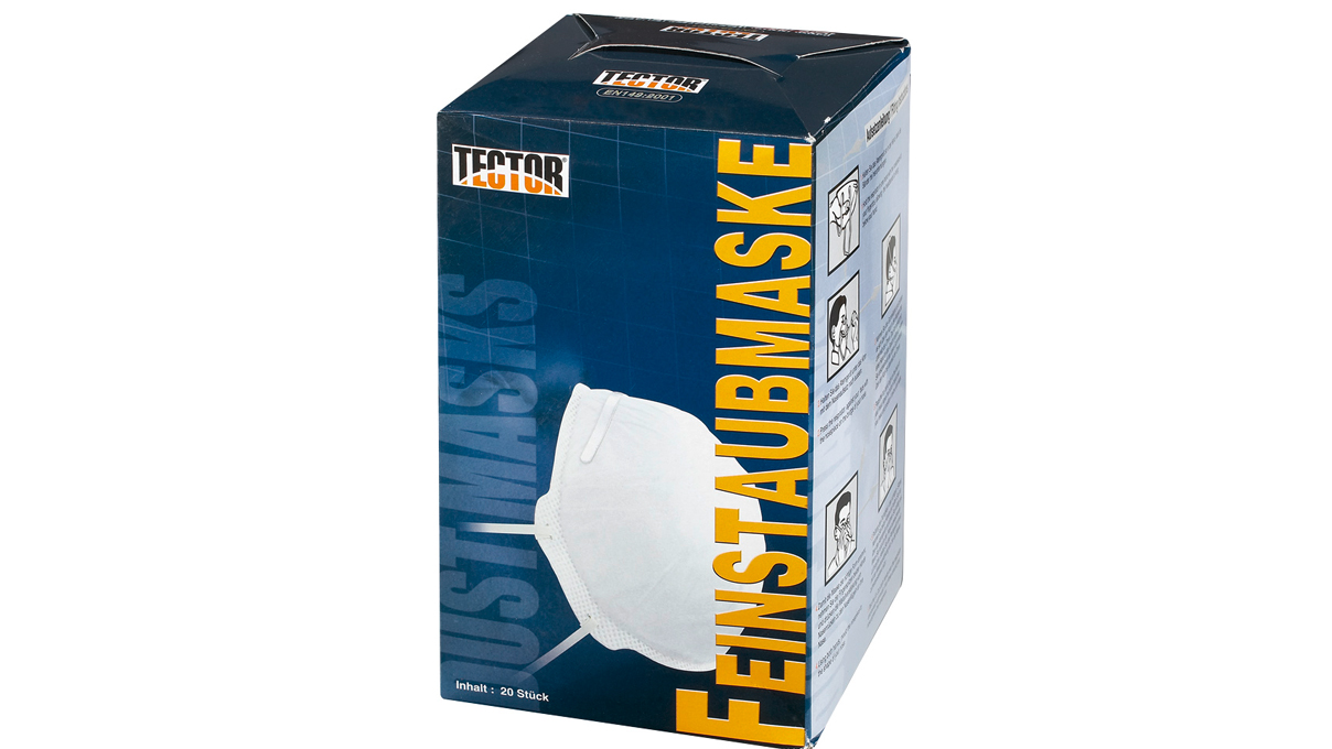 Masque respiratoire FFP1, sans soupape expiratoire, EN 149 2001