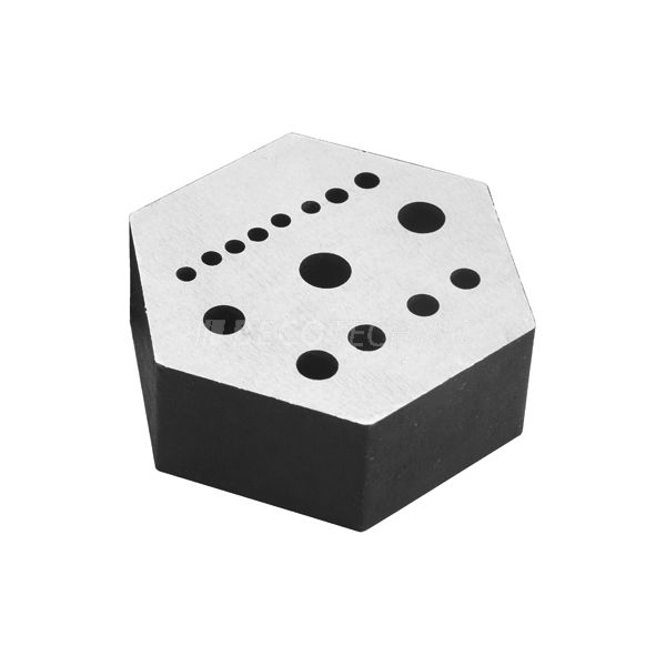 Nietamboss Stahl, 15 Löcher und 5 Einschnitte