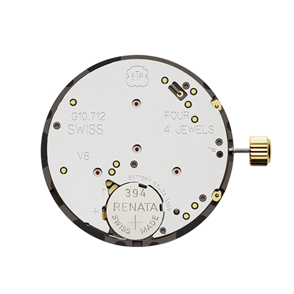 Mvt. ETA G10.712 H1 13 1/4''' DATE4.5, Horizontal SC CHRONO 2PUSHERS Quarz (394 | SR936SW) - PowerDrive