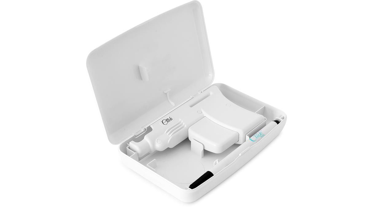 Instrument de perçage d'oreilles QPP Click avec technologie Pull & Click