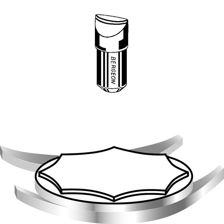 Bergeon 5338-F inserts de rechange pour boîtiers avec bords bombés